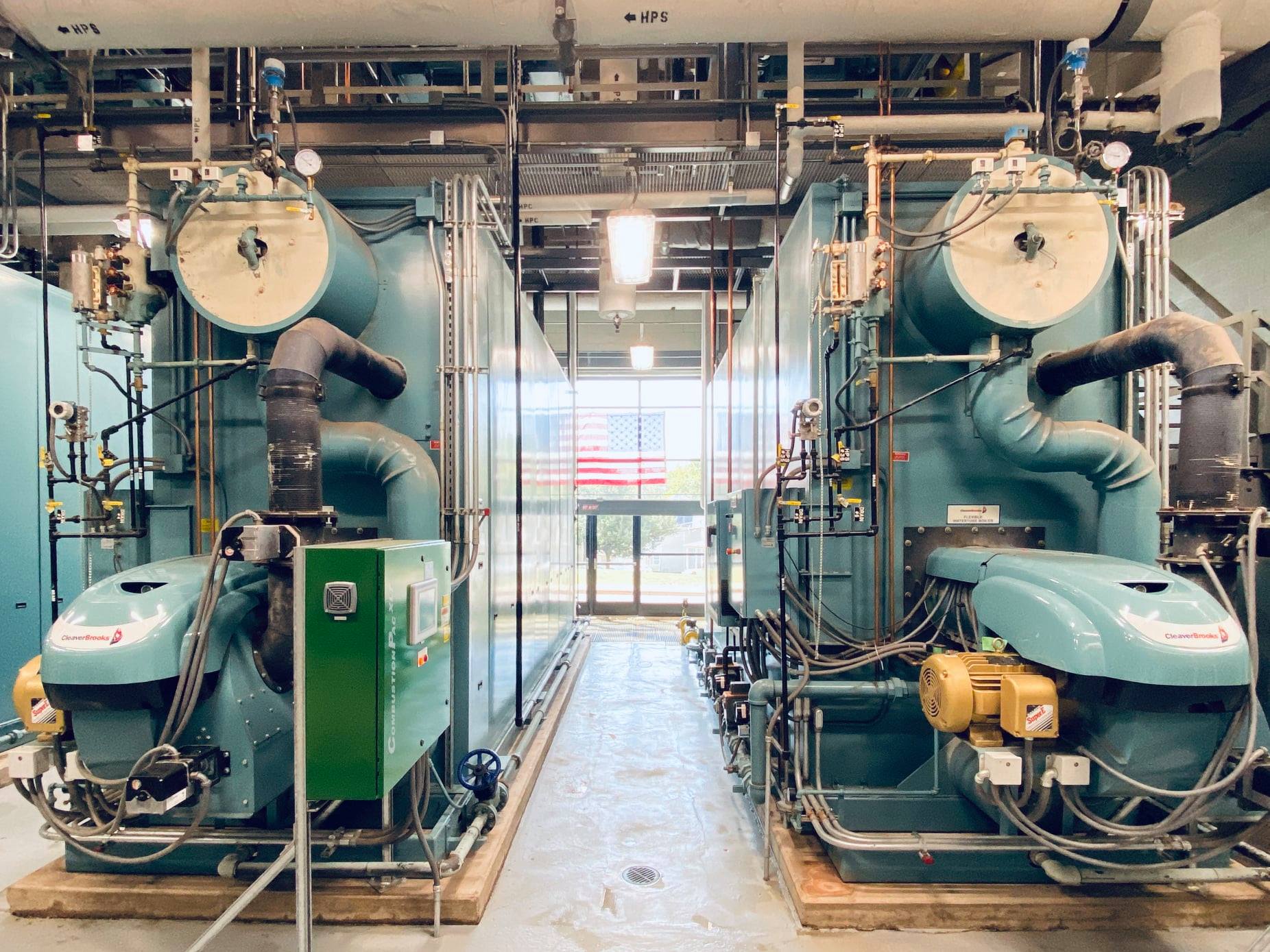 Industrial boiler room in Oklahoma facility