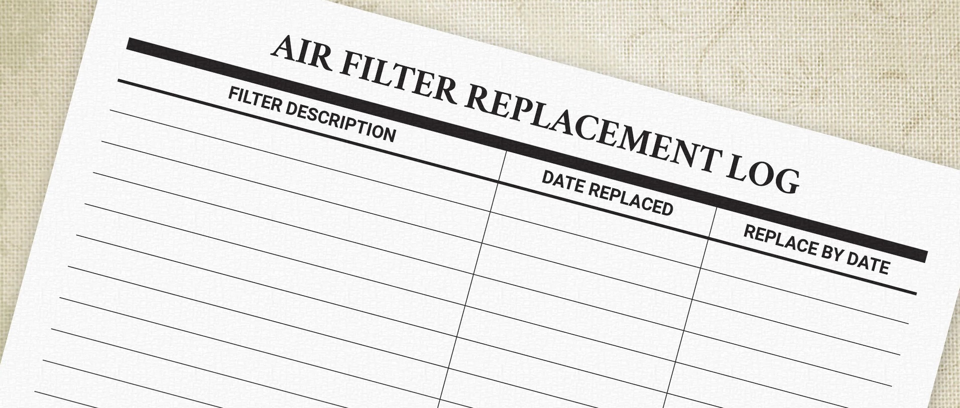 Emergency HVAC response documentation binder