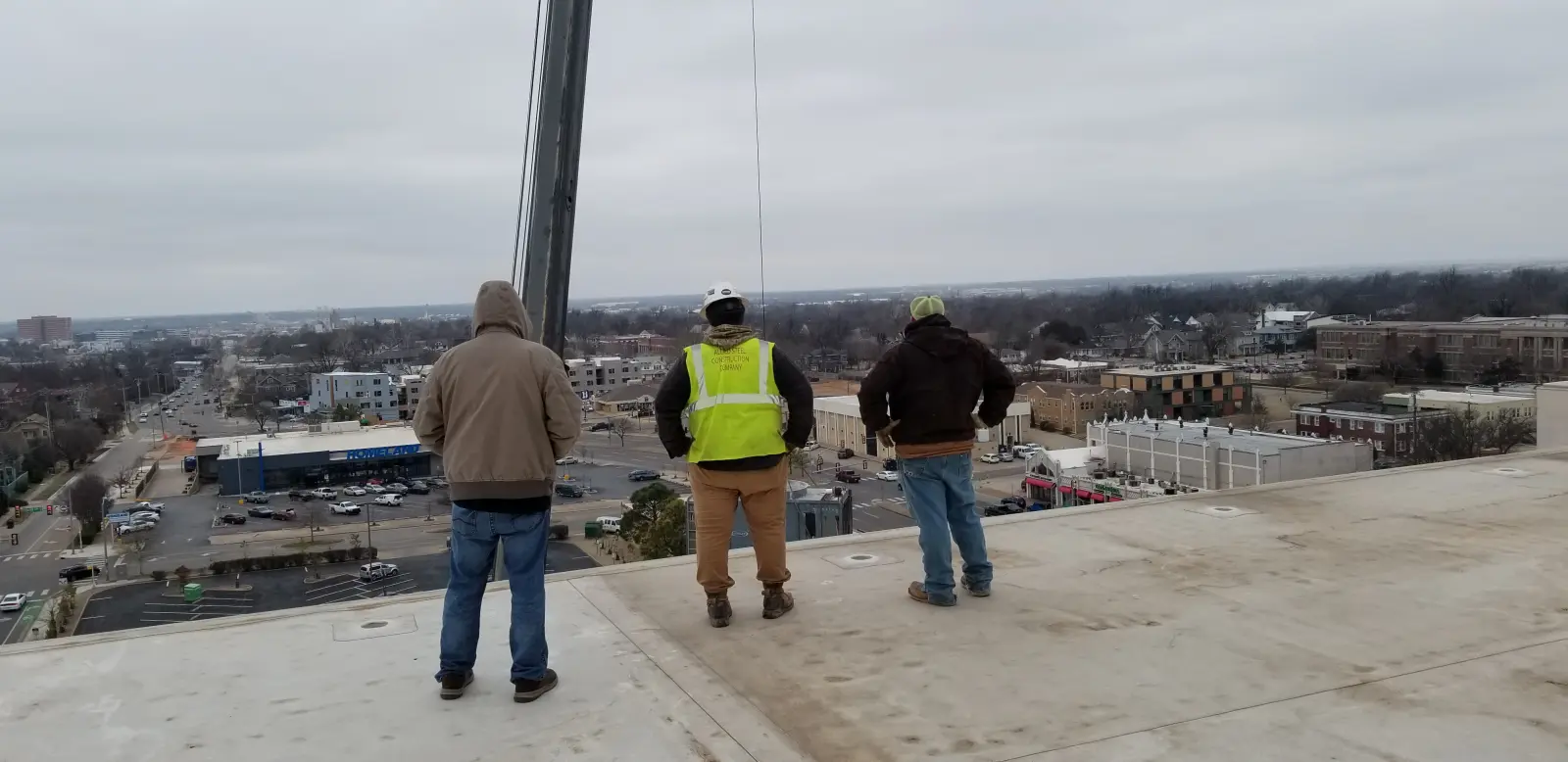 Structural support and platform modification work