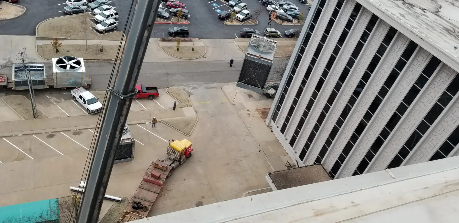 VFD retrofit and cooling tower integration work in progress