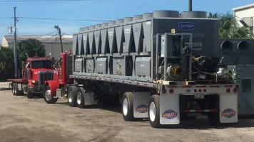 Emergency rental chiller deployed at Oklahoma commercial facility